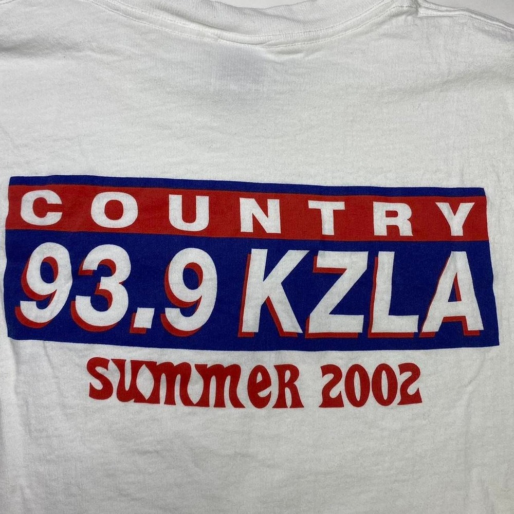 Vintage 93.9 KZLA county radio shirt